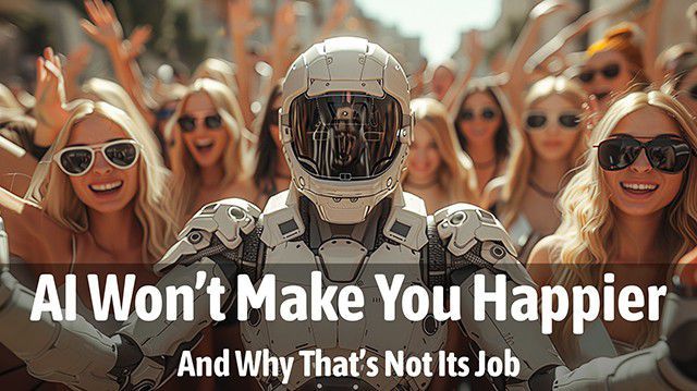 AI Won’t Make You Happier – And Why That’s Not Its Job