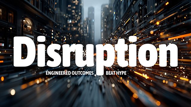 Disruption - Engineered Outcomes Beat Hype