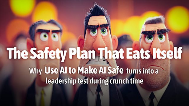 The Safety Plan That Eats Itself - Why “Use AI to Make AI Safe” turns into a leadership test during crunch time