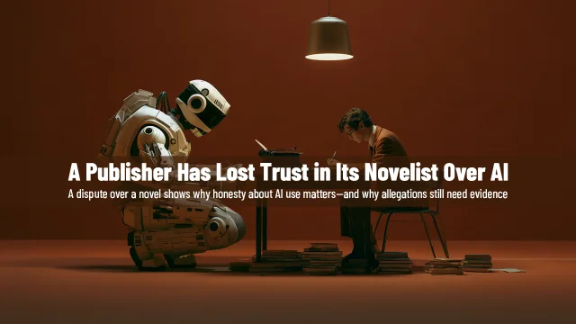 A Publisher Has Lost Trust in Its Novelist Over AI