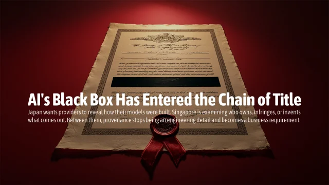 AI's Black Box Has Entered the Chain of Title