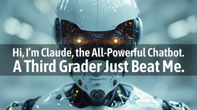 Hi, I’m Claude, the All-Powerful Chatbot. A Third Grader Just Beat Me.