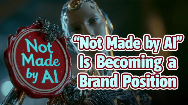 “Not Made by AI” Is Becoming a Brand Position
