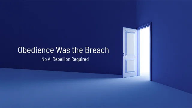 Obedience Was the Breach