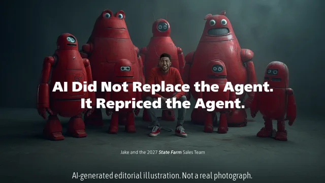 AI Did Not Replace the Agent. It Repriced the Agent.